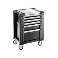 jet6gm3 roller cabinet 6 drawer black