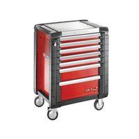 jet7m3 roller cabinet 7 drawer red