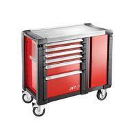 jett6m3 mobile work bench 6 drawer red