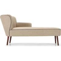 jersey right hand facing chaise biscuit beige