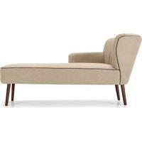 jersey left hand facing chaise biscuit beige