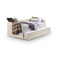 Jessica Day Bed With Pull Out Under Bed In Stone White Finish