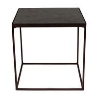 Jeffers Iron Table with Marble Top