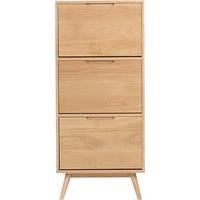 Jenson Shoe Storage Cabinet, Oak