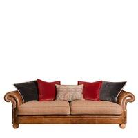 Jefferson Leather Grand Sofa, Merlin Earth Check