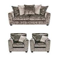 Jewel 3 Seater Sofa and 2 Chairs