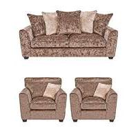 Jewel 3 Seater Sofa and 2 Chairs