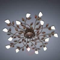 Jela LED ceiling light, antique rust