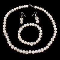 Jewelry Set Women\'s Anniversary / Wedding / Birthday / Gift / Party / Special Occasion Jewelry Sets Pearl / RhinestoneNecklaces /