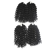 Jerry Curl Pre-loop Crochet Braids Dark Brown Hair Braids 9Inch Kanekalon 1 Package For Full Head 170g Hair Extensions