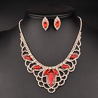 Jewelry Set Women\'s Anniversary / Wedding / Birthday / Gift / Party / Special Occasion Jewelry Sets Rhinestone CrystalNecklaces /