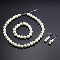 Jewelry Set Women\'s Anniversary / Wedding / Engagement / Birthday / Gift / Party Jewelry Sets Alloy Imitation Pearl Necklaces / Earrings