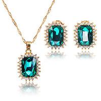 Jewelry Set Bridal Jewelry Sets Pendants AAA Cubic Zirconia Square Euramerican Fashion Adorable Simple Style ClassicCubic Zirconia