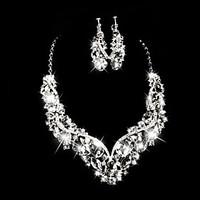 Jewelry Set Women\'s Anniversary / Wedding / Engagement / Gift / Party / Special Occasion Jewelry Sets Alloy / Rhinestone Rhinestone