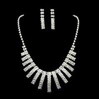 jewelry set rhinestone luxury rhinestone alloy rectangle 1 necklace 1  ...
