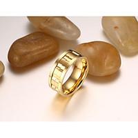 jewelry fashion vintage personalized titanium steel round ring jewelry ...