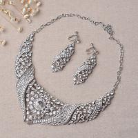 Jewelry Set Women\'s Anniversary / Wedding / Engagement / Party / Special Occasion Jewelry Sets Alloy Rhinestone Silver