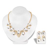 jewelry set earrings set necklace euramerican fashion rhinestone alloy ...