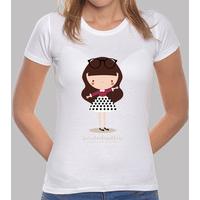 jess - woman t-shirt with illustration