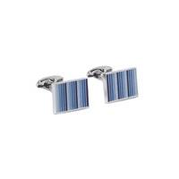 Jeff Banks Blue Tonal Stripe Cufflink 0 Blue