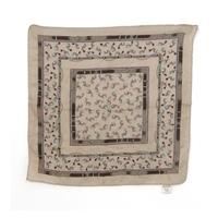 Jean Parel Oyster Silk Square Scarf With Rolled Edges