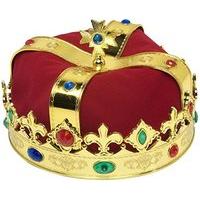 Jewelled Royal Crowns Accessory For Medieval Royalty Fancy Dress