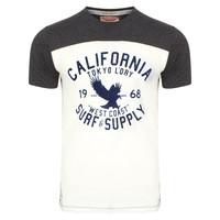 jefferson lake in t shirt in charcoal marl tokyo laundry