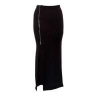 jersey maxi skirt with zip