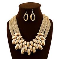 jewelry set drop earrings bib necklaces vintage tassel statement jewel ...
