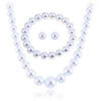 jewelry set necklaceearrings strands necklaces elegant bridal pearl ci ...