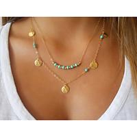 Jewelry Pendant Necklaces / Layered Necklaces Wedding / Party / Daily / Casual Alloy / Turquoise 1pc Women Wedding Gifts