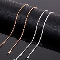 Jewelry Chain Necklaces Wedding / Party / Daily / Casual Titanium Steel 1pc Women / Men Wedding Gifts