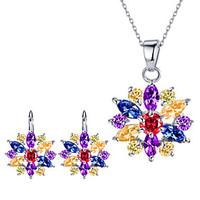 Jewelry Set Pendant Necklaces Bridal Jewelry Sets AAA Cubic Zirconia Euramerican Fashion Adorable Simple Style ClassicCubic Zirconia