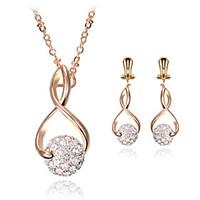 jewelry 1 necklace 1 pair of earrings crystal wedding party daily casu ...