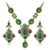 jewelry set earrings set necklace euramerican fashion rhinestone alloy ...