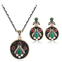 jewelry set earrings set necklace euramerican fashion rhinestone alloy ...