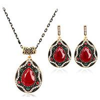 jewelry set earrings set necklace euramerican fashion rhinestone alloy ...