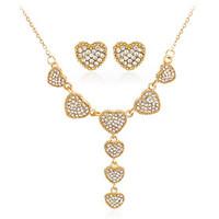 jewelry set earrings set necklace euramerican fashion rhinestone alloy ...