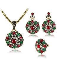 jewelry set earrings set necklace euramerican fashion rhinestone alloy ...