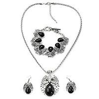 jewelry set vintage bohemian alloy owl 1 necklace 1 pair of earrings 1 ...