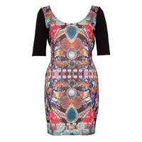 Jewel Print Bodycon Dress