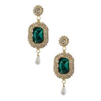 Jewel Changeable Diamante Pearl Drop Earrings
