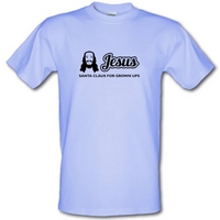 Jesus Santa Claus For Grown Ups male t-shirt.