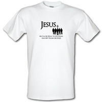 Jesus- He can see what you\'re doing and He\'s telling his Dad male t-shirt.