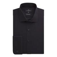 Jeff Banks Black Easy Care Poplin Regular Fit Shirt 15 Black