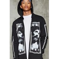 Jesus Graphic Zip-Up Hoodie