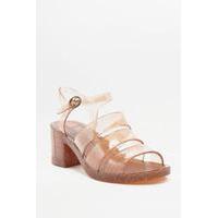 Jelly Strappy Heeled Sandals, PINK