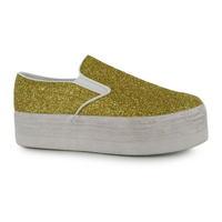 Jeffrey Campbell Play Glitter Slip On Shoes