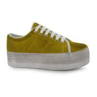 jeffrey campbell play zomg suede wash trainers