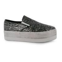 Jeffrey Campbell Play Glitter Slip On Shoes